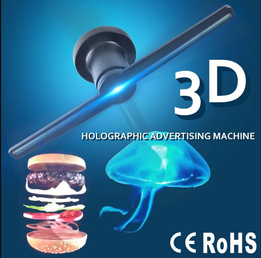 3D Hologram Advertising Display LED Fan Holographic Imaging 3D LED Fan Light_0