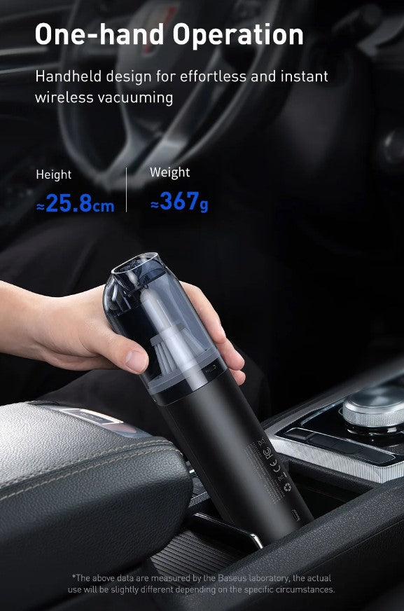Baseus A1 Car Vacuum Cleaner 4000Pa Wireless Vacuum For Car Home Cleaning - Black_4