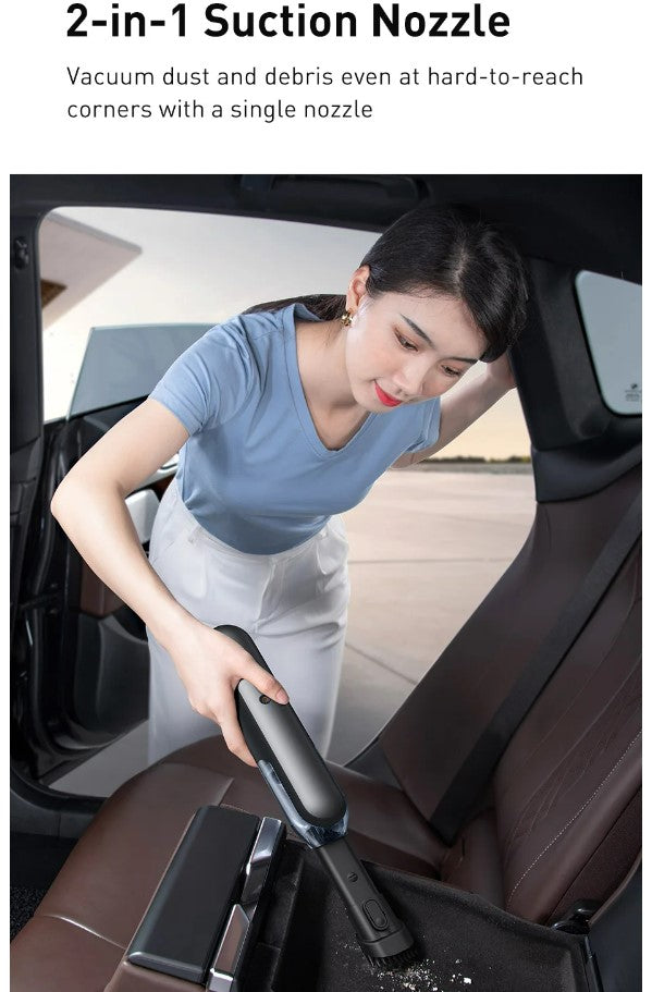 Baseus A1 Car Vacuum Cleaner 4000Pa Wireless Vacuum For Car Home Cleaning - Black_9